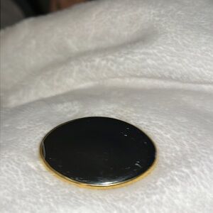 ❤️5 for $15 Black and Gold Circular Brooch